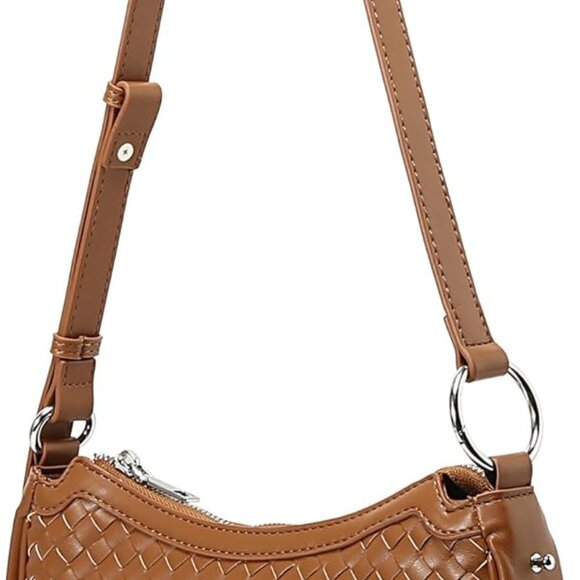 Stylish Crescent Crossbody Bag with Zipper - Chic Everyday Essentials Carrier - Picture 7 of 7